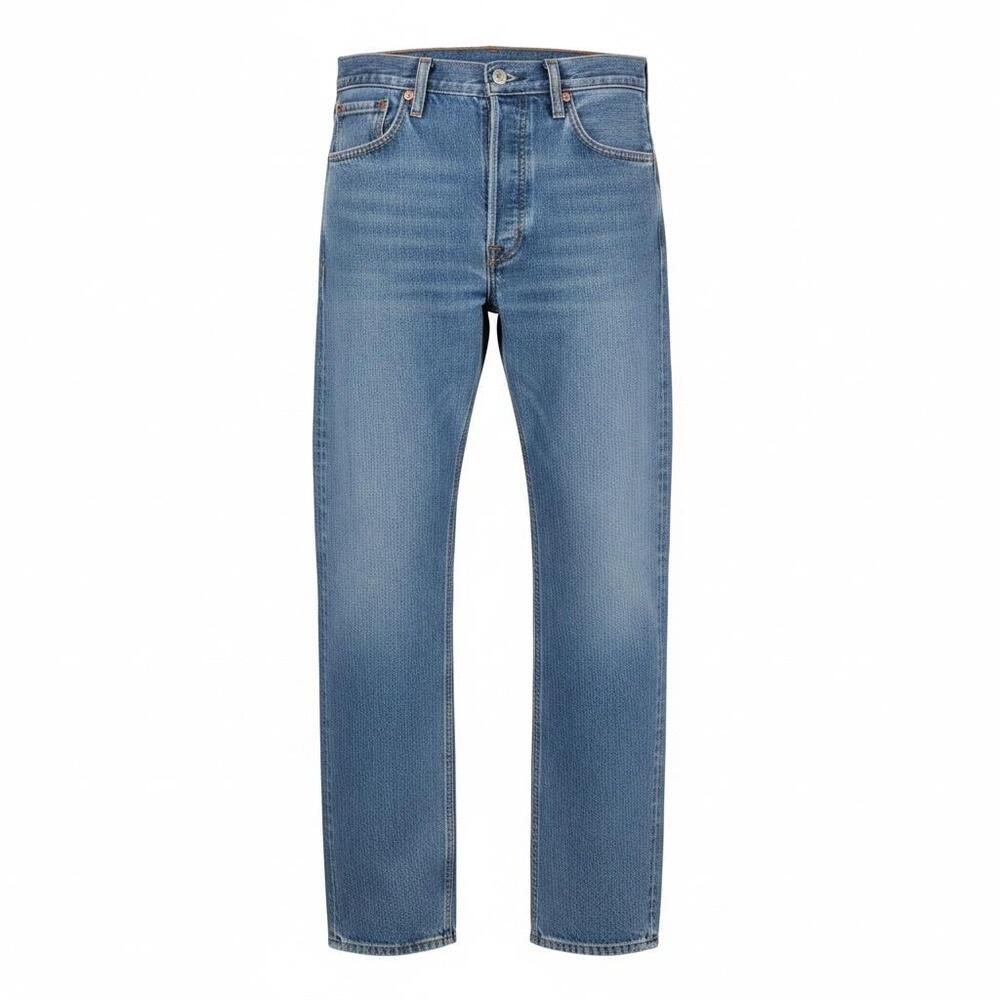 Levis 501 Jeans Mens 32x30 Blue Denim Button Fly Straight Leg Medium Wash